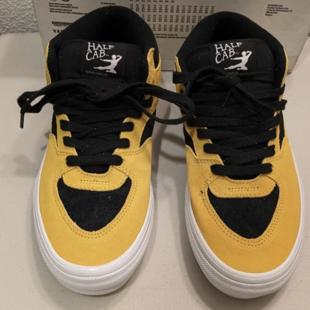 Vans Skate Half Cab Men Bruce Lee Popcush Yellow Be Like Water Yellow 0124 Rare - Picture 4 of 14
